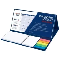 Kalendarze - Kalendarz 2025/26 szkolny z notesem granat - miniaturka - grafika 1