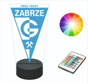Lampy stojące - Lampka nocna na biurko GÓRNIK ZABRZE imię - miniaturka - grafika 1