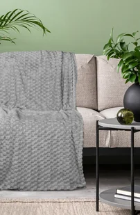 Koc 70 x 160 Flanelowy Design Cindy6 Srebrny - Koce - miniaturka - grafika 6