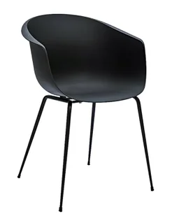 Czarne metalowe krzesło S5-L71 - Krzesła - miniaturka - grafika 1