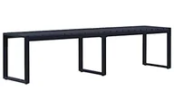 Ławki ogrodowe - Czarna ławka ogrodowa 180 cm N2-E73 - miniaturka - grafika 1