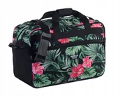 Akcesoria podróżnicze - Bagaż podręczny do samolotu torba Ryanair Wizzair w kwiaty 40x20x25 - miniaturka - grafika 1