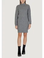 Sukienki - Morgan Sukienka dzianinowa 242-RMSTORI Szary Loose Fit - miniaturka - grafika 1