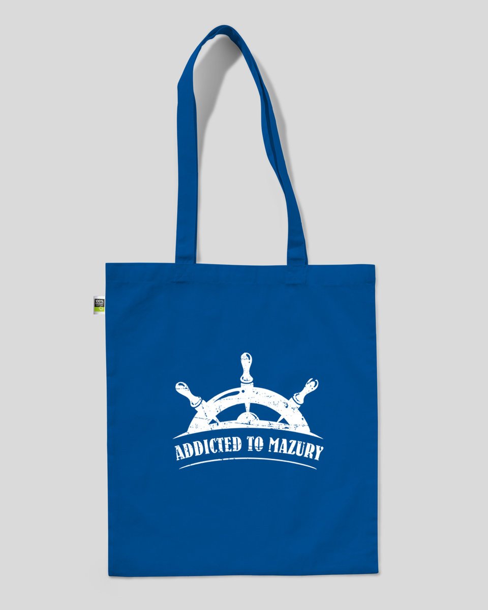torba bawełniana na prezent na zakupy ADDICTED TO MAZURY jezioro