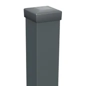 Ogrodzenia - Słupek ogrodzeniowy gładki 10x10x270 cm antracytowy strukturalny Polargos - miniaturka - grafika 1