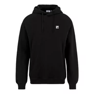 Bluzy męskie - FILA Męska bluza z kapturem BISCEGLIE Black, S, czarny, S - miniaturka - grafika 1
