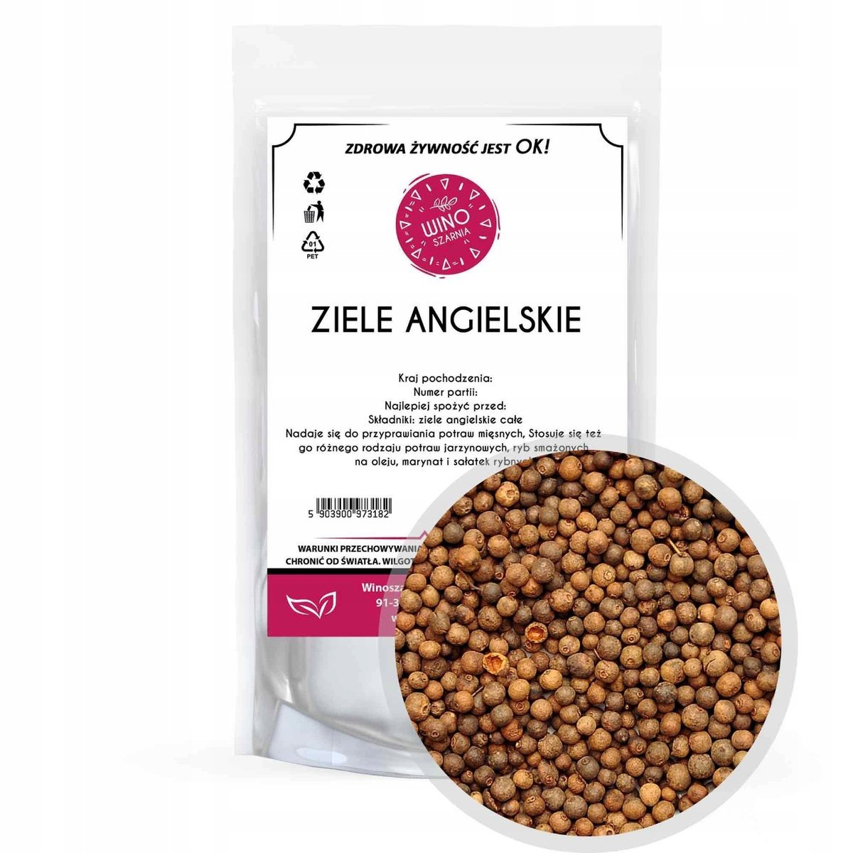 Ziele Angielskie Ziarno - 200g Przyprawa peklowani