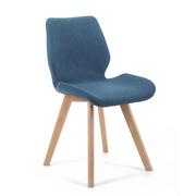 Krzesła - 4x krzesło tapicerowane materiałowe SJ.0159 Granatowe - miniaturka - grafika 1