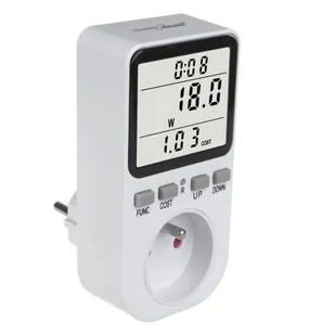 Miernik energii greenblue gb364 e, watomierz, typ e, 220-240v ac, 50hz, max. obciążenie 16a, ip20, wbudowana bateria - Czujniki ruchu i zmierzchu - miniaturka - grafika 1