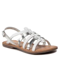 Sandały damskie - Kickers Sandały Dixon 695574-30 S Blanc Argent 31 - miniaturka - grafika 1