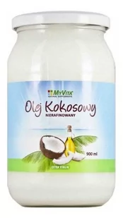 MyVita Olej kokosowy nierafinowany tłoczony na zimno extra virgin 900ml - Zdrowa żywność - miniaturka - grafika 1