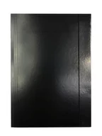 Teczki i skoroszyty - Teczka lakierowana z gumką A4 Czarna - miniaturka - grafika 1