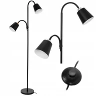 Lampy stojące - Lampa Stojąca Podłogowa Nowoczesna Czarna Loft - miniaturka - grafika 1