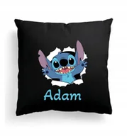 Poduszki dekoracyjne - Foto Poduszka Czarna STICH Lilo i stich Prezent #2 - miniaturka - grafika 1
