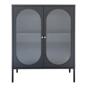 Witryny - Czarna metalowa witryna 90x110 cm Adelaide – House Nordic - miniaturka - grafika 1