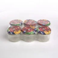 Pojemniki kuchenne - Komplet 6 Słoiki szklane na przetwory, miód, konfitury i dżemy typu "Twist" z zakrętką Sezon 235 ml - miniaturka - grafika 1