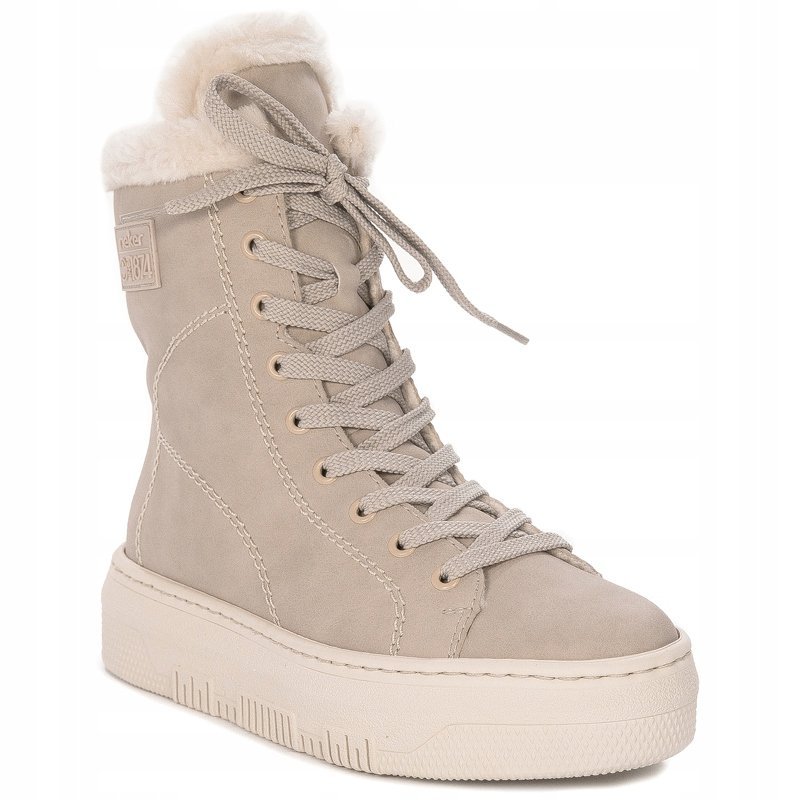 Botki Rieker M1980-62 Beige ocieplane beżowe r.39