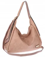 Torebki damskie - Torebka Damska listonoszka worek na ramię duża pojemna torba CH7718 Różowa - miniaturka - grafika 1