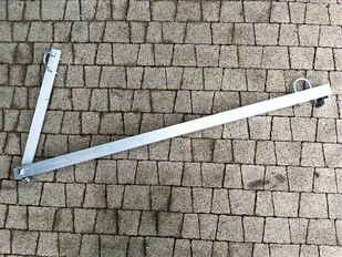 Zestaw elementów do wykonania stelaża na balkon, barierkę z pochyleniem na 1 panel maksimum 230x114cm x 30mm - Akcesoria do kolektorów i fotowoltaiki - miniaturka - grafika 1