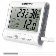 Stacje pogodowe - Stacja Pogodowa Pogody Bezprzewodowa Termometr Higrometr Czujnik Sonda - miniaturka - grafika 1