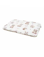 Kołdry i poduszki dla dzieci - Bonjour Cherie poduszka średnia 30/40 Las Minky beige - miniaturka - grafika 1