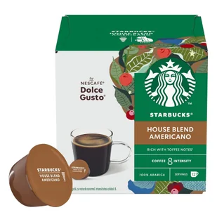 Starbucks Kapsułki Starbucks Americano House Blend do Dolce Gusto 12 kapsułek - Kawa w kapsułkach i saszetkach - miniaturka - grafika 1