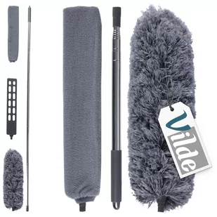 Szczotka Do Kurzu Teleskopowa Miotełka Zmiotka Długa Wymienne Końcówki 80-242 cm - Miotły, szufle, mopy - miniaturka - grafika 1