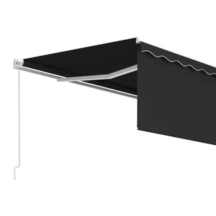 Lumarko Ręcznie zwijana markiza z zasłoną, 4x3 m, antracytowa - Markizy - miniaturka - grafika 5