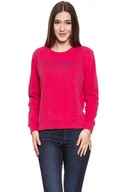 Bluzy damskie - BLUZA WRANGLER DAMSKA CREW SWEAT BRIGHT ROSE W6079HYVC 112130450 - Wrangler - miniaturka - grafika 1