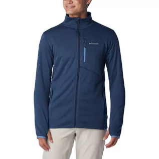 Bluzy męskie - Męska bluza polarowa Columbia Park View Fleece Full Zip collegiate navy heather - L - grafika 1