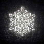 Ozdoby bożonarodzeniowe - Dekoracja świąteczna Śnieżynka 2D NEON LED 68 cm średnicy - miniaturka - grafika 1