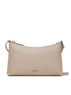 Calvin Klein Torebka Ck Must Aop Conv Logo Jqd Strap LV04F3099G Beżowy - Torebki damskie - miniaturka - grafika 1