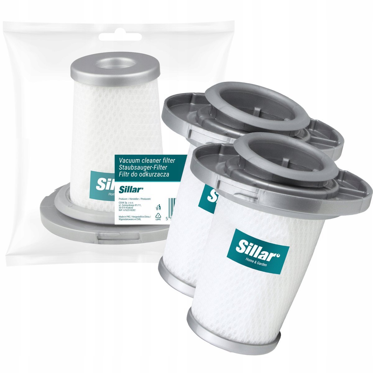 Filtr zmywalny Sillar do Rowenta Tefal X-pert 6.60 X-force Flex 8.60 XCombo