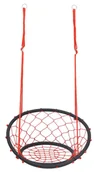 Place zabaw - Pleciona czerwono-czarna huśtawka bocianie gniazdo F6-Z88 - miniaturka - grafika 1