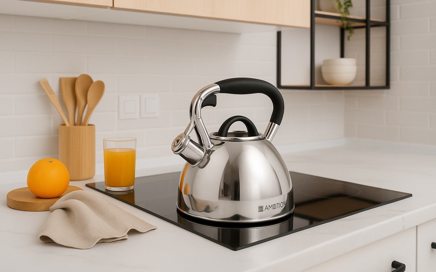 Czajnik tradycyjny z gwizdkiem 2,3 L Octavio Satyna