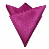 Krawaty i muchy męskie - Poszetka męska w drobną kratkę - ciemnoróżowa - miniaturka - grafika 1