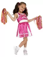 Stroje karnawałowe - SMIFFYS Kostium dzieci Cheerleader, sukienka i pompony, rozmiar: L, 38645, large, Rosa 38645L - miniaturka - grafika 1