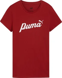 Puma Koszulka damska Puma ESS Script czerwona 679315 13 M - Koszulki i topy damskie - miniaturka - grafika 1