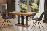 Stoły - Stół rozkładany APPIA 130210x80 dąb złoty craft ENDO - miniaturka - grafika 1