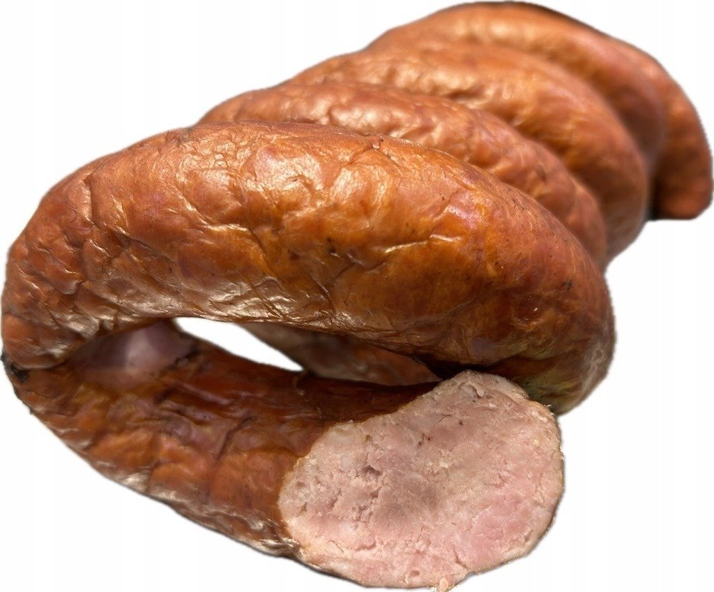 Kiełbasa wieprzowo-cielęca homogenizowana wędzona parzona około 0,45 kg