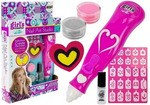 Import LEANToys Zestaw Do Malowania Paznokci Brokat Dozownik Wzory LT-8507-0 - Zabawki kreatywne - miniaturka - grafika 1
