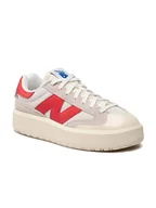 Trampki damskie - New Balance Skórzane sneakersy "CT302" w kolorze czerwono-beżowym - miniaturka - grafika 1