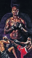 Podkładki pod mysz - PODKŁADKA POD MYSZ Nadruk 22x18 cm UFC Israel Adesanya MMA Tekst Prezent - miniaturka - grafika 1