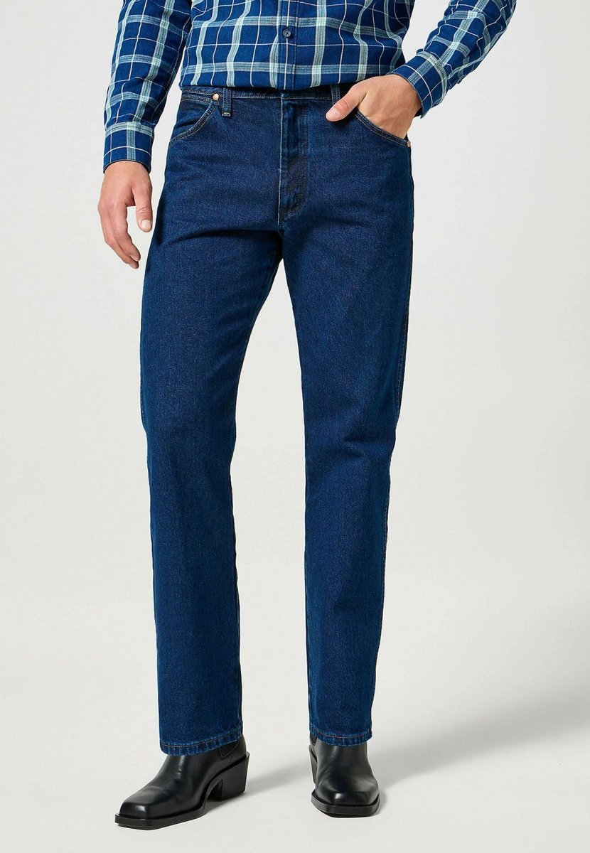jeansy męskie wrangler 112358499 13mwz original reg bootcut dark stone
