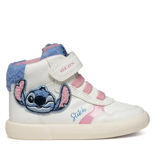 Sneakersy Geox B Gisli B561MF 0BCBH C1206 M Biały - Buty dla dziewczynek - miniaturka - grafika 1