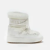 Śniegowce damskie - MOON BOOT LTRACK LOW WHITE FAUX-FUR BOOTS 80D2450130A001 - miniaturka - grafika 1