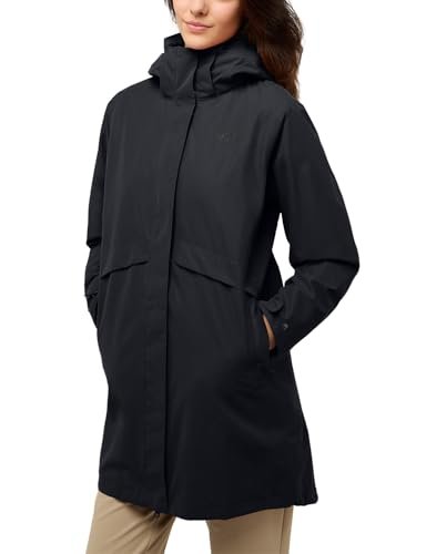 Jack Wolfskin Płaszcz damski, czarny, XS