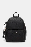 Plecaki - Liu Jo plecak damski kolor czarny mały gładki AF5196.E0538 - miniaturka - grafika 1