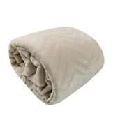 Koce - Koc Costa 150 x 200 cm beżowy - miniaturka - grafika 1