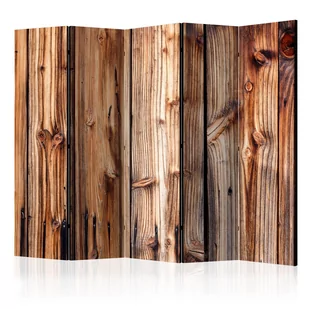 Parawan 5-częściowy - Drewniana komnata II [Room Dividers] (rozmiar 225x172) - Parawany - miniaturka - grafika 1